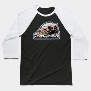 Chonkosaurus: Chicago River Snapping Turtle Baseball T-Shirt